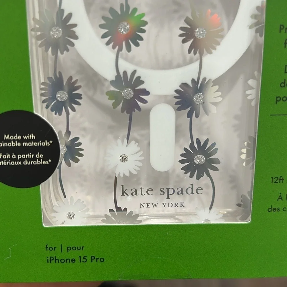 KATE SPADE Protective Hard Shell case iphone‎ 15 pro